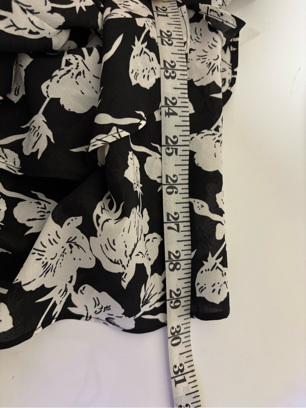 Lulus Darling Daylily Floral High Low Maxi Dress Black White Size L - Picture 9 of 12